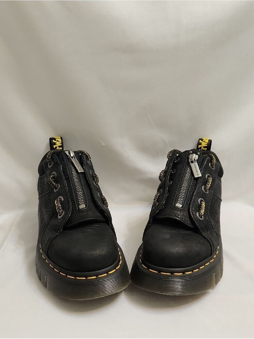 Dr. Martens Woodard Lo Zip Black Leather Shoes (W Size 5) - Picture 7 of 12